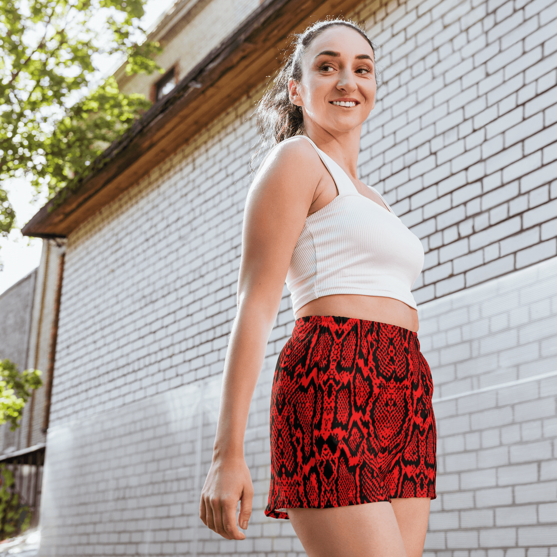 Crimson Coil Unisex Unlined Swim Trunks - Goth Cloth Co.8402342_9804