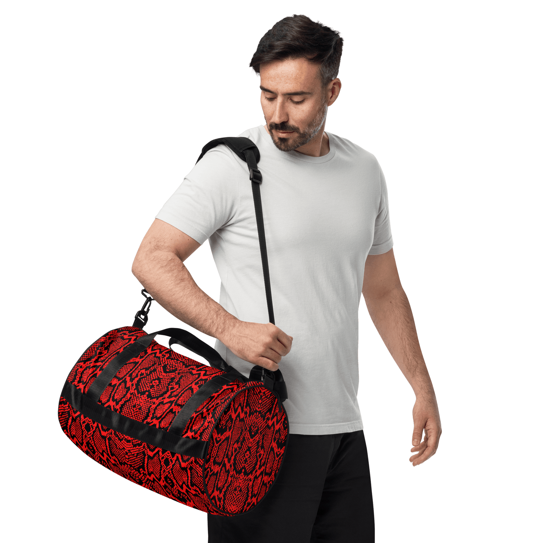 Crimson Coils Duffle Bag - Goth Cloth Co.gymwear8949732_15155