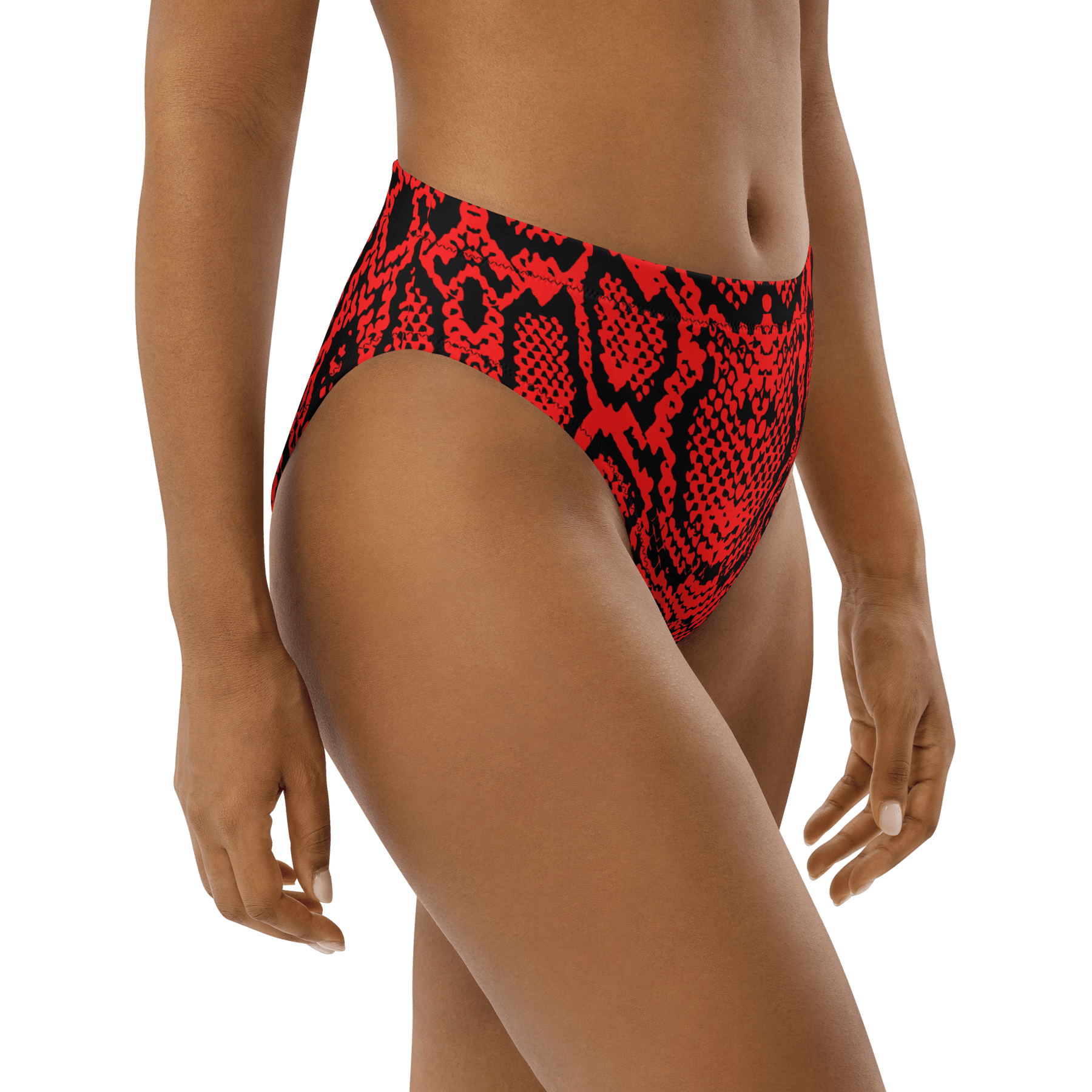 Crimson Coils High-Waisted Sport Bikini Bottom - Goth Cloth Co.3899865_12042