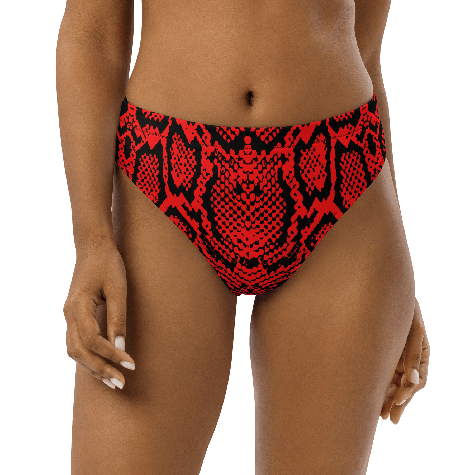 Crimson Coils High-Waisted Sport Bikini Bottom - Goth Cloth Co.3899865_12042