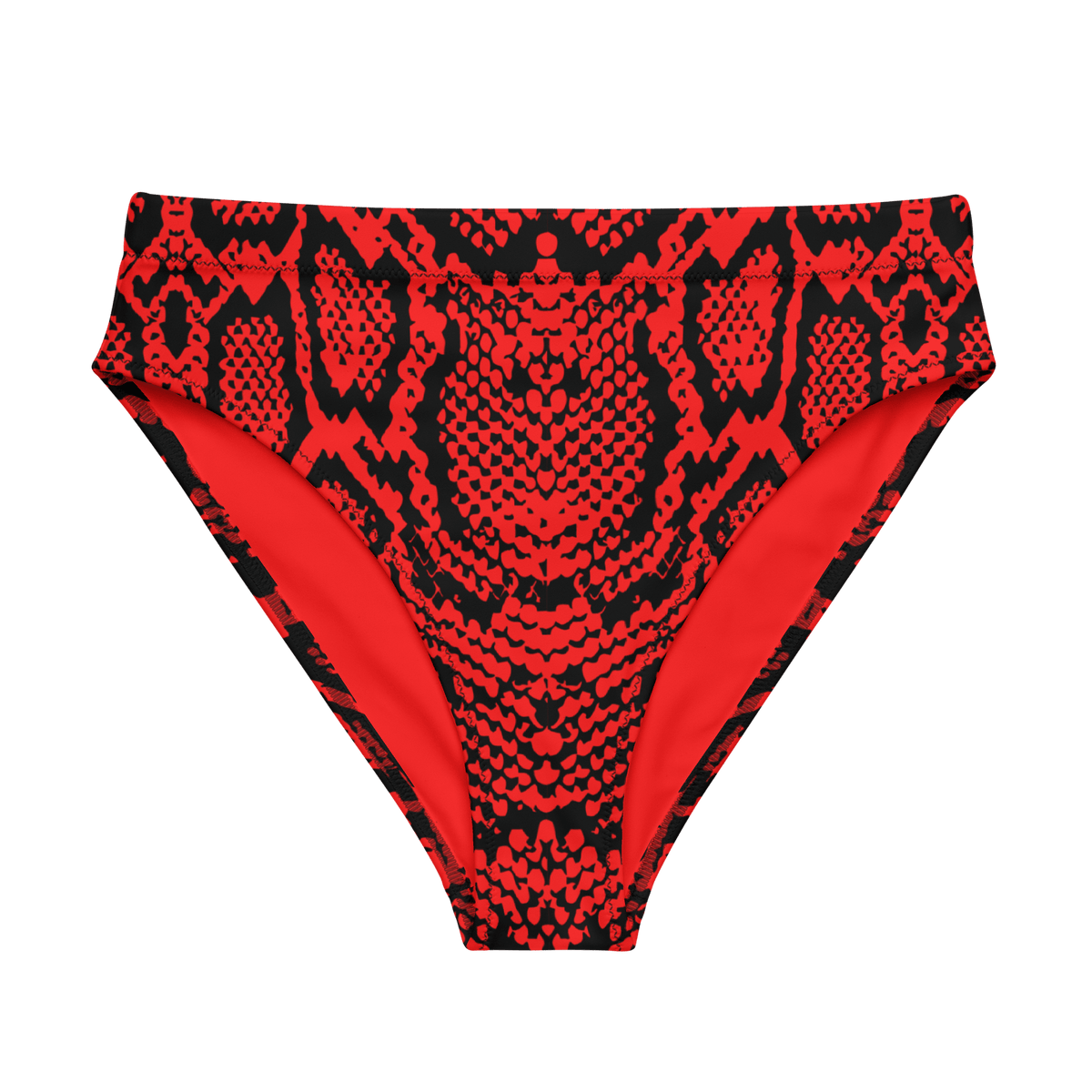 Crimson Coils High-Waisted Sport Bikini Bottom - Goth Cloth Co.3899865_12042