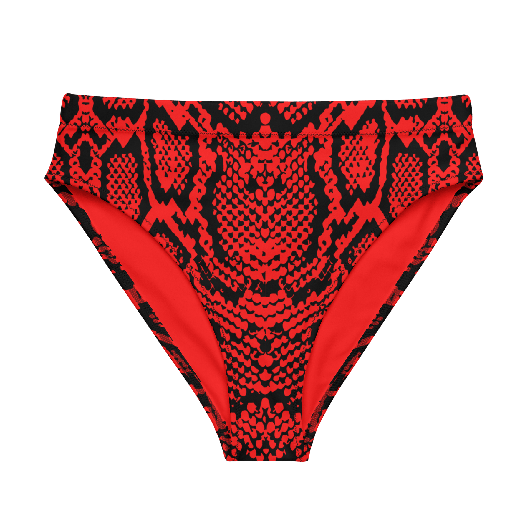 Crimson Coils High-Waisted Sport Bikini Bottom - Goth Cloth Co.3899865_12042