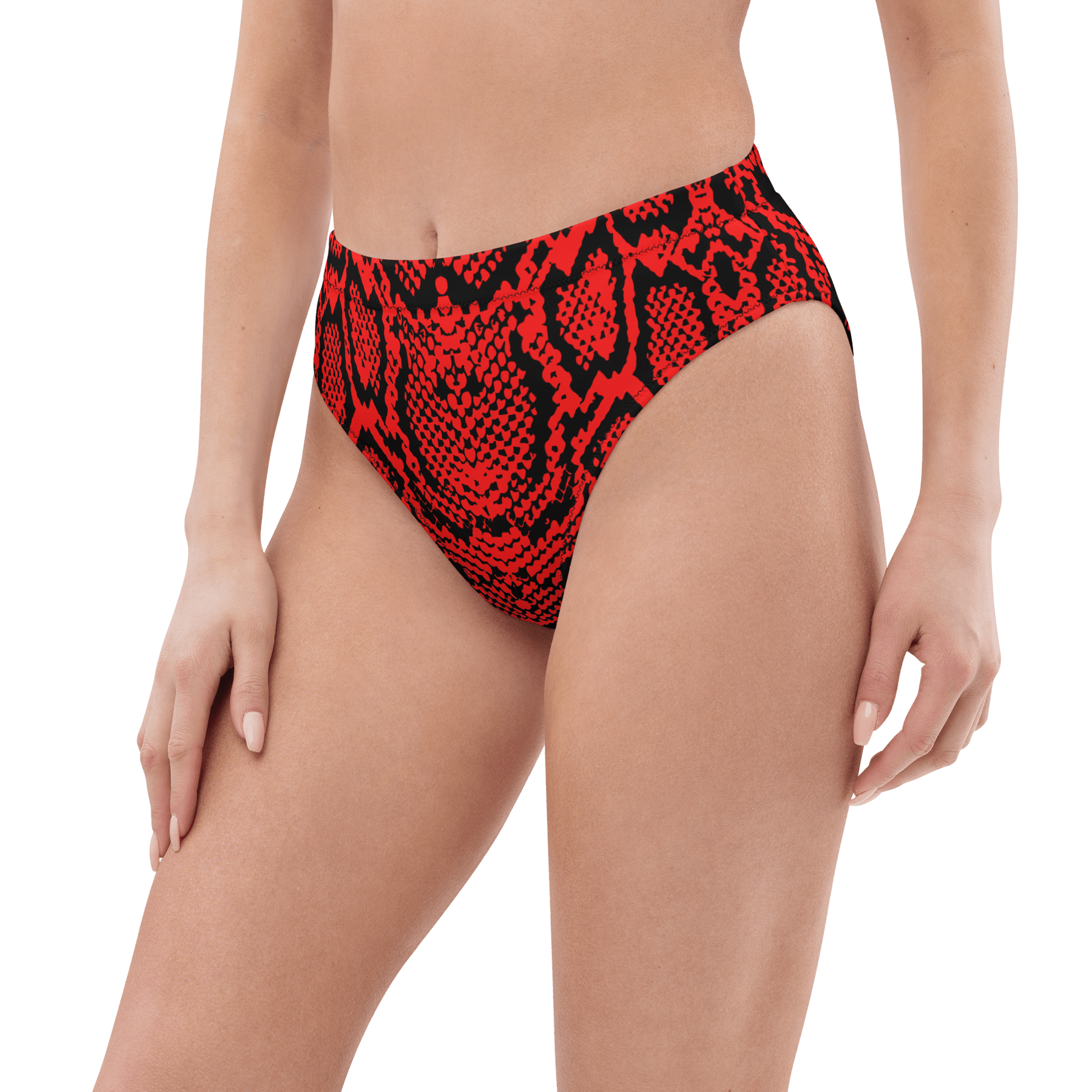 Crimson Coils High-Waisted Sport Bikini Bottom - Goth Cloth Co.3899865_12042