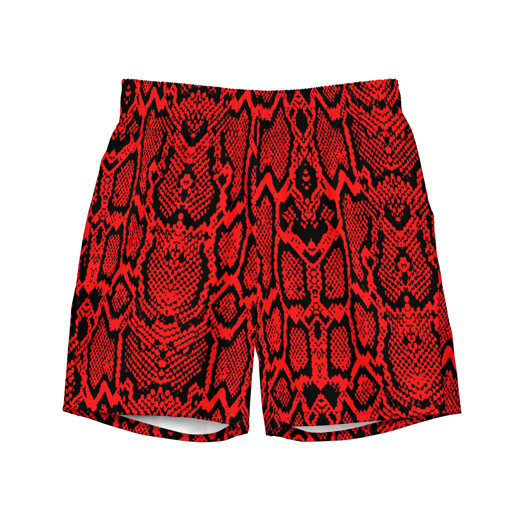 Crimson Coils Men's Lined Swim Trunks - Goth Cloth Co.9402496_14636