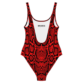 Crimson Coils One-Piece Swimsuit - Goth Cloth Co.9410839_9014