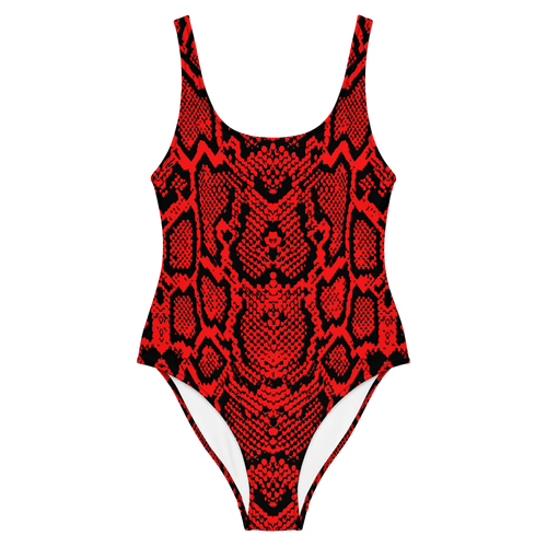 Crimson Coils One-Piece Swimsuit - Goth Cloth Co.9410839_9014