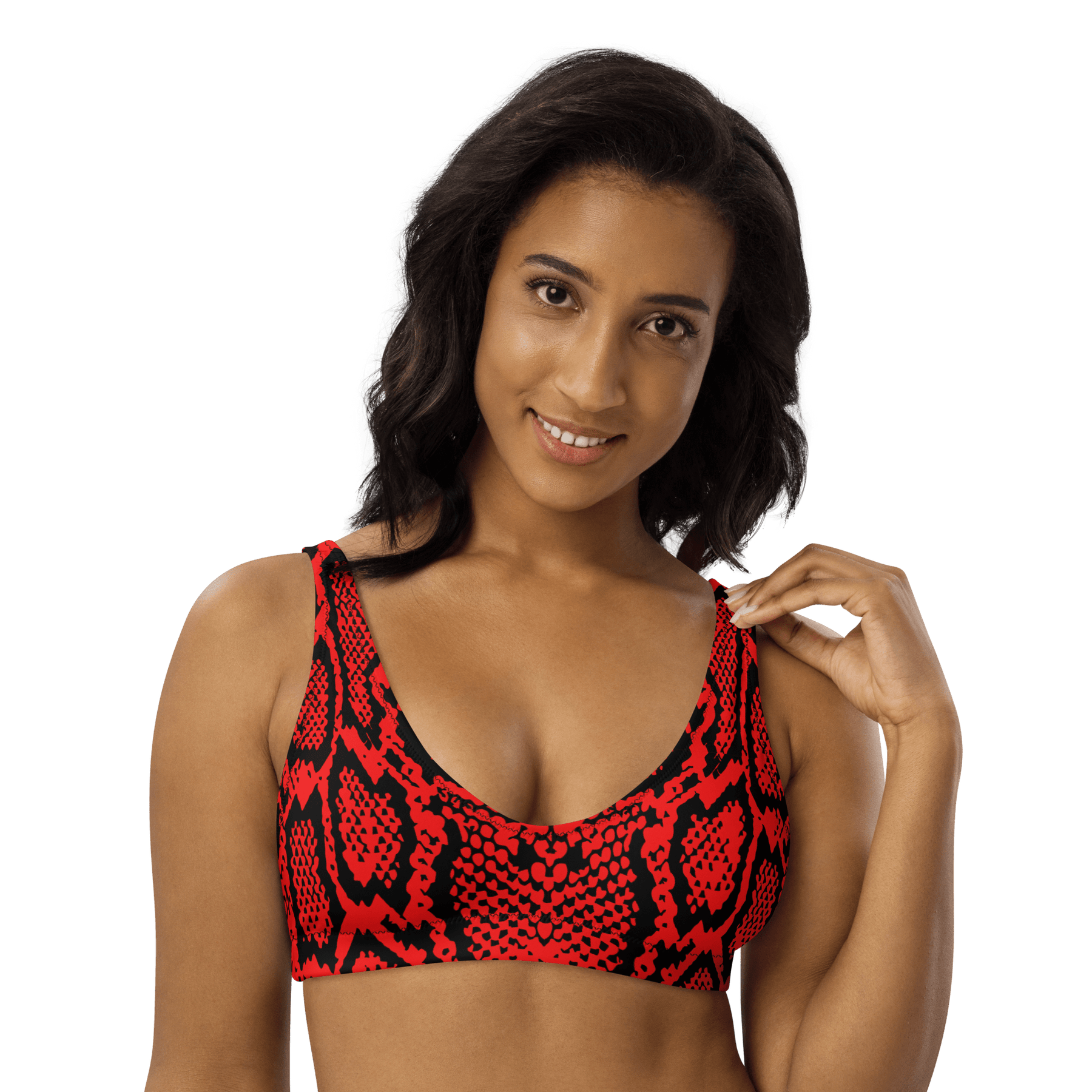 Crimson Coils Padded Sport Bikini Top - Goth Cloth Co.6181765_12035