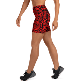 Crimson Coils Yoga Shorts - Goth Cloth Co.8285332_9079