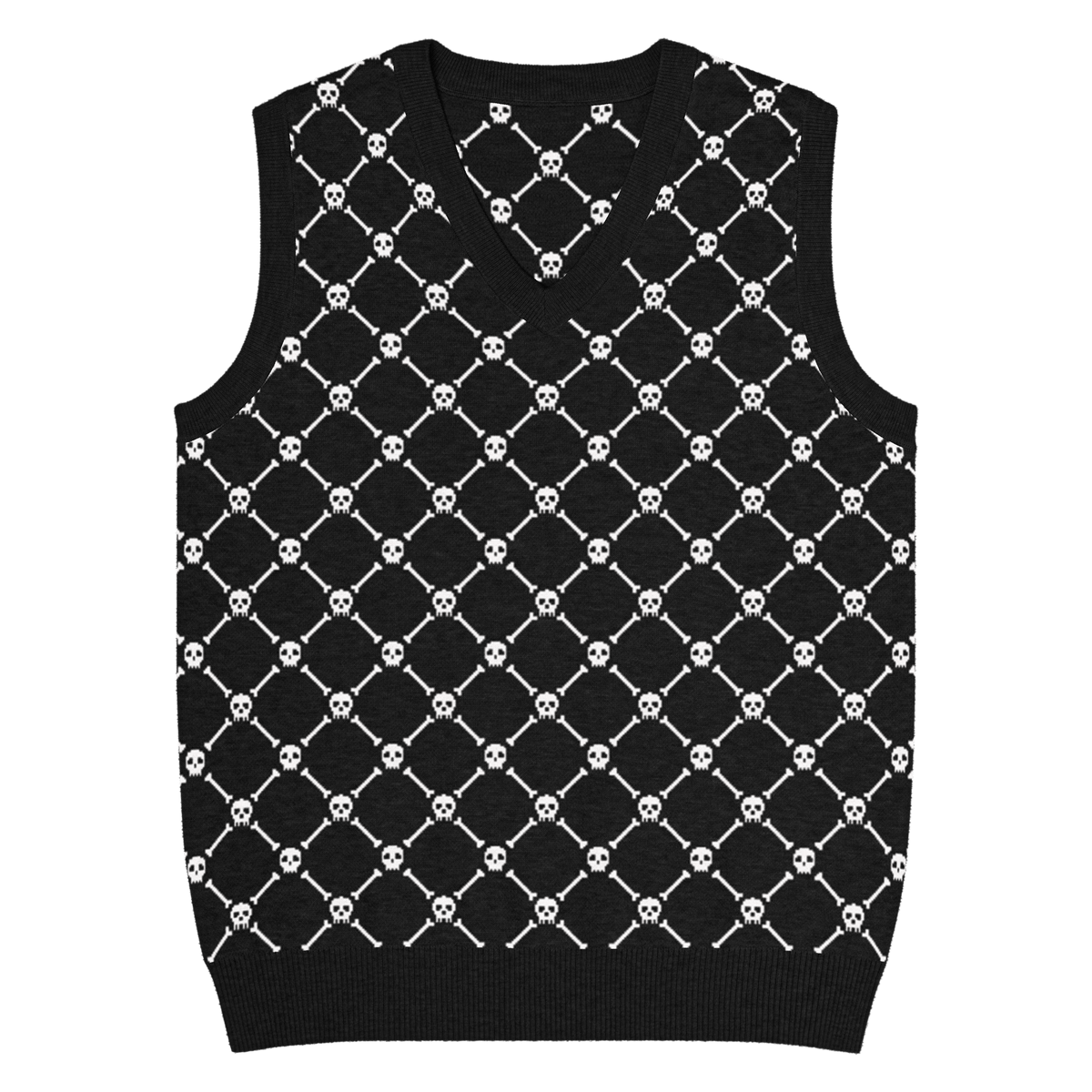 Cross Boes Knit V - Neck Sweater - Goth Cloth Co.8249670_22430