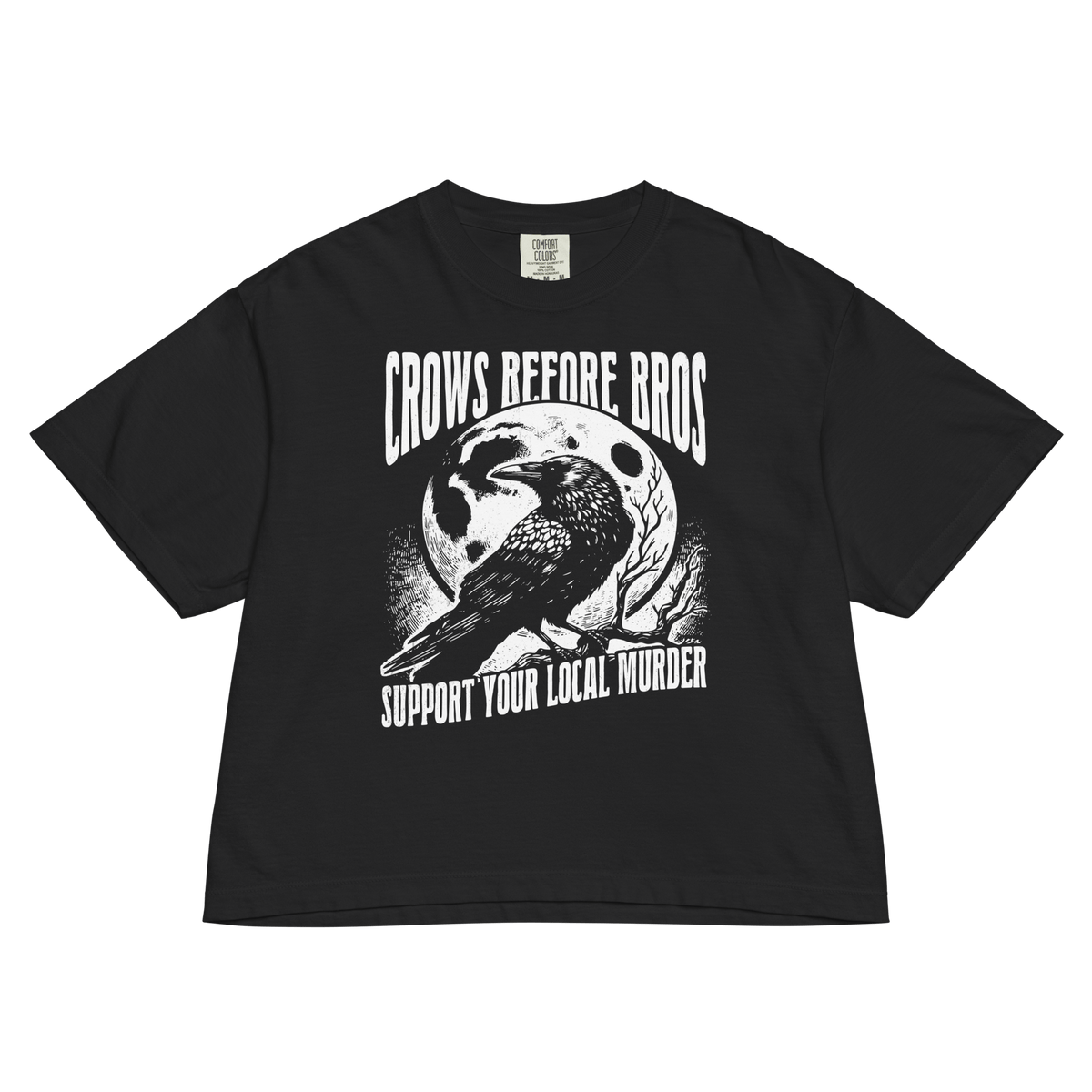 Crows Before Bros Crop Top - Goth Cloth Co.2673740_22584