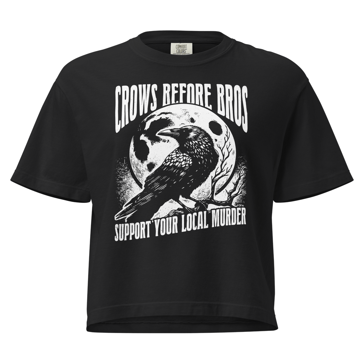 Crows Before Bros Crop Top - Goth Cloth Co.2673740_22584