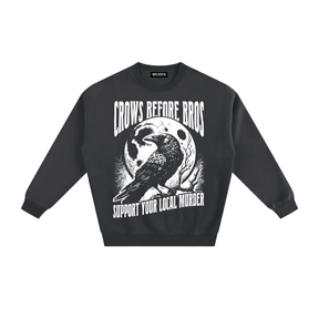 Crows Before Bros Fleeced Sweatshirt - Goth Cloth Co.260915PODRA11168011