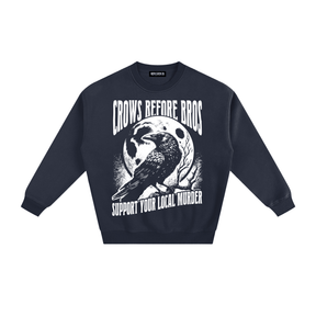 Crows Before Bros Fleeced Sweatshirt - Goth Cloth Co.260915PODRA11168021