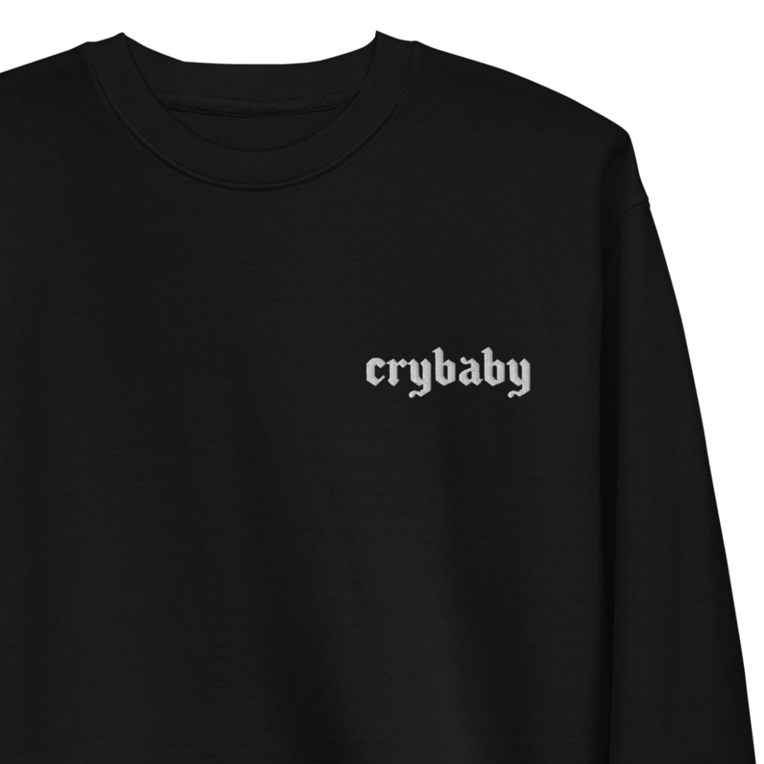 Crybaby Embroidered Sweatshirt - Goth Cloth Co.1061746_11254