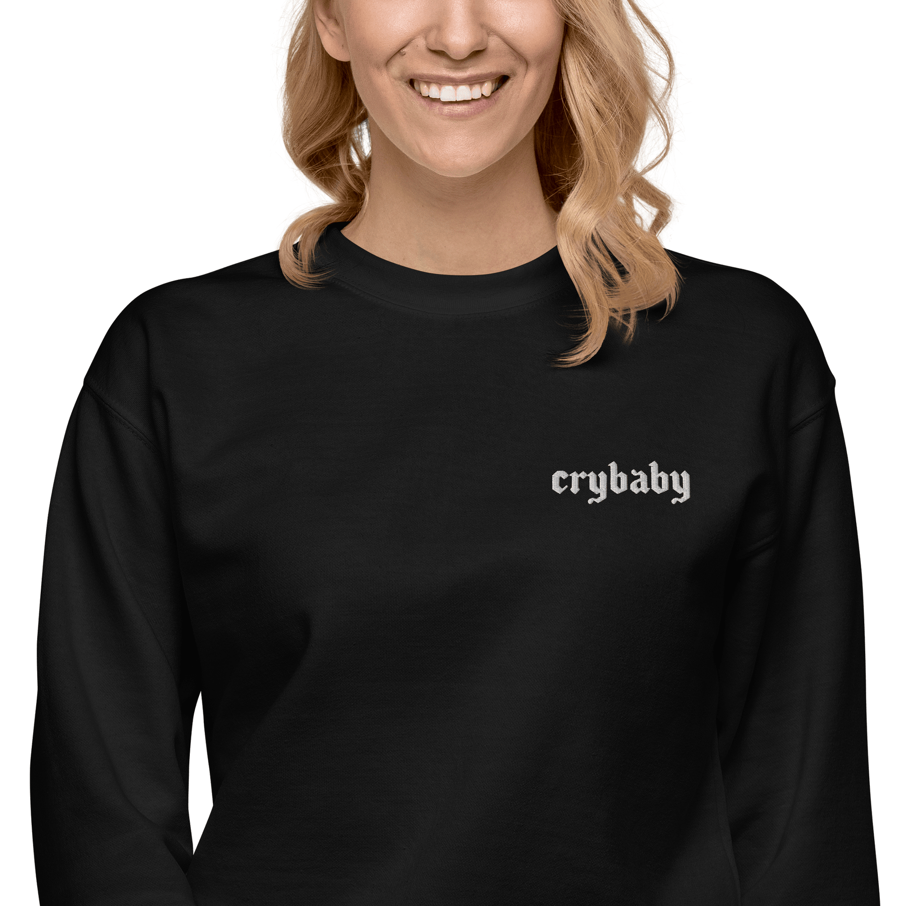 Crybaby Embroidered Sweatshirt - Goth Cloth Co.1061746_11259