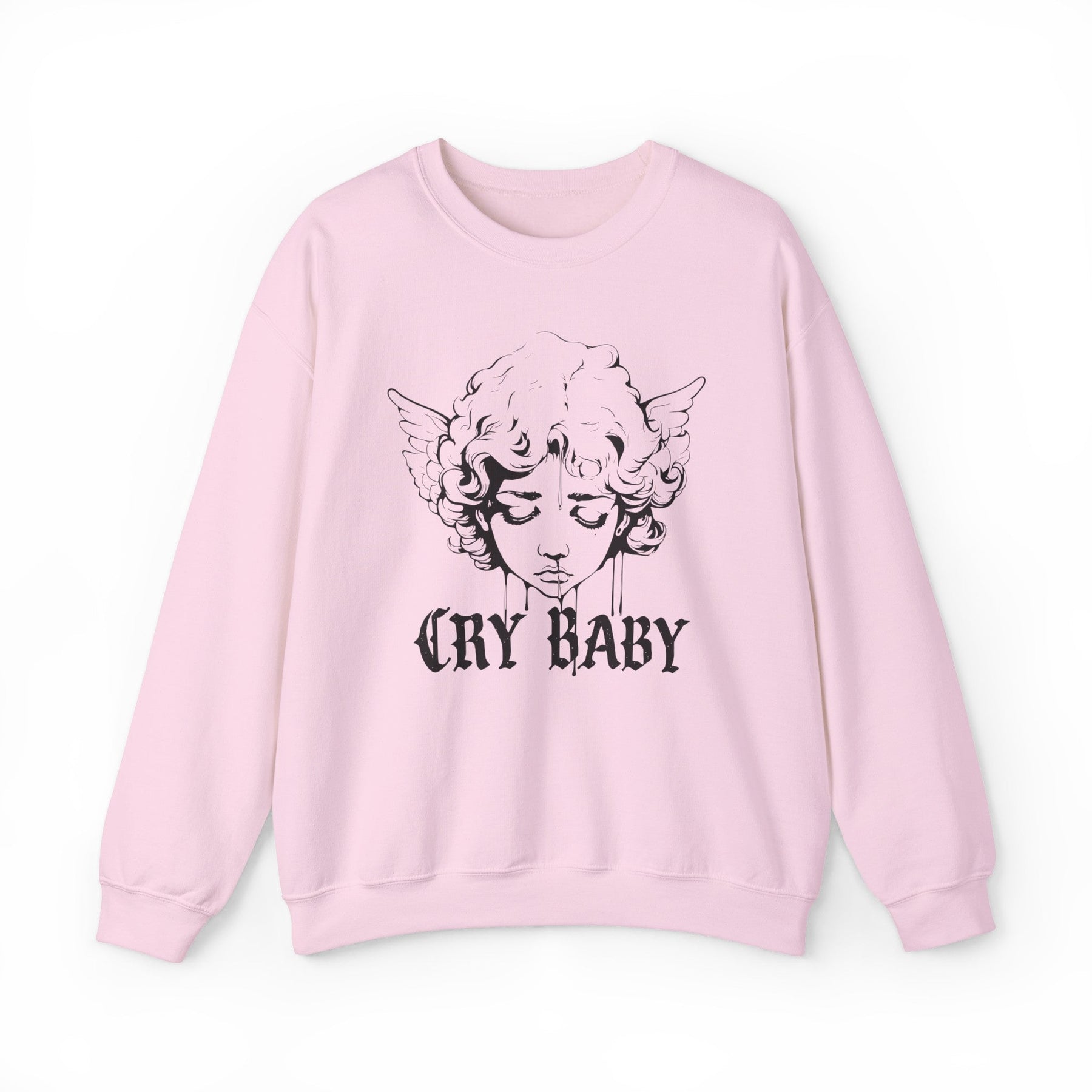 Crybaby Graffiti Cherub Crew Neck Sweatshirt - Goth Cloth Co.Sweatshirt10314502239311094272