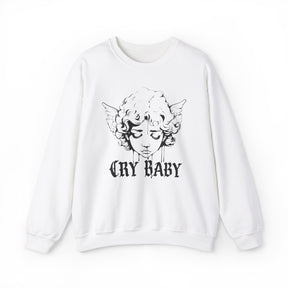 Crybaby Graffiti Cherub Crew Neck Sweatshirt - Goth Cloth Co.Sweatshirt20699006371440928803