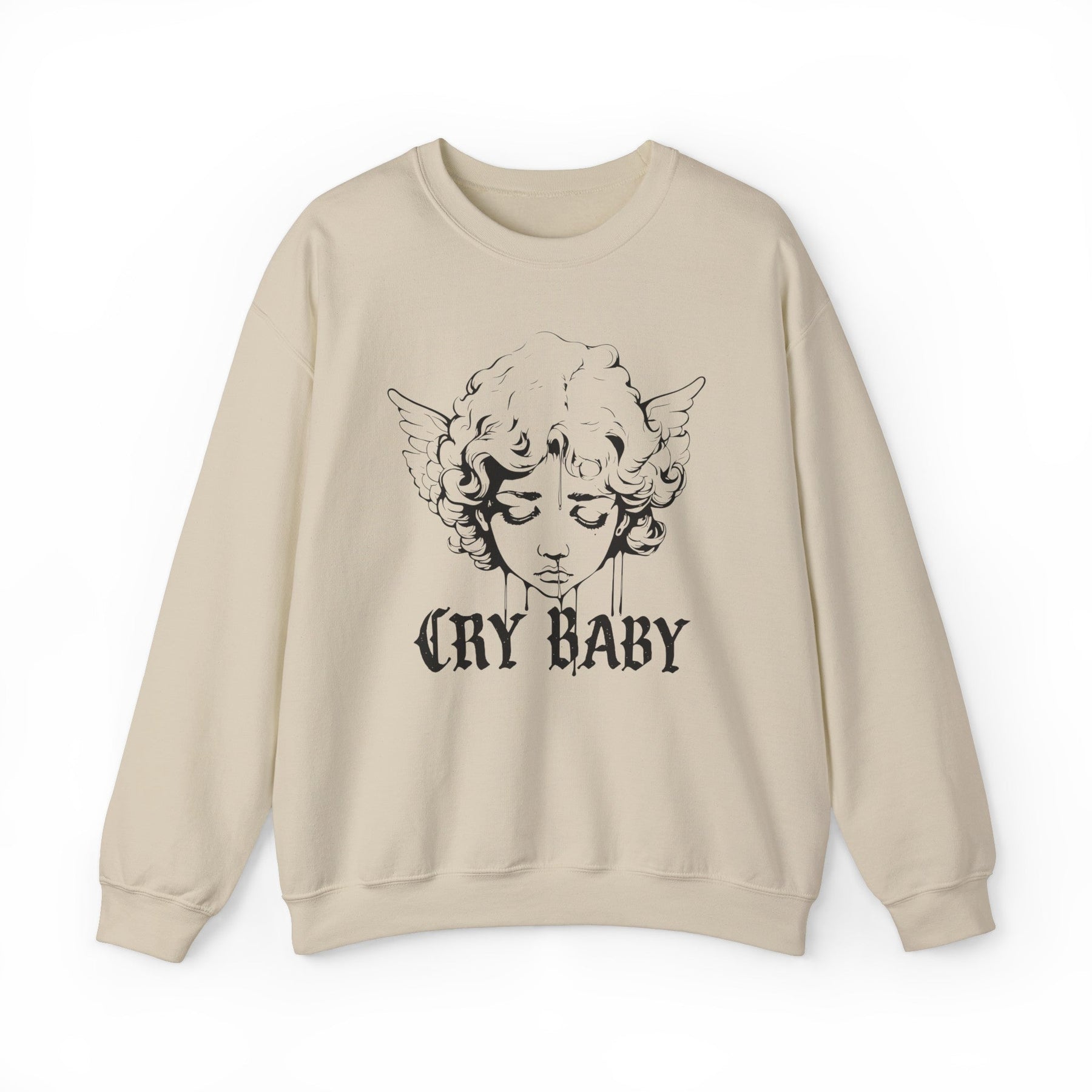 Crybaby Graffiti Cherub Crew Neck Sweatshirt - Goth Cloth Co.Sweatshirt23303205599110934723
