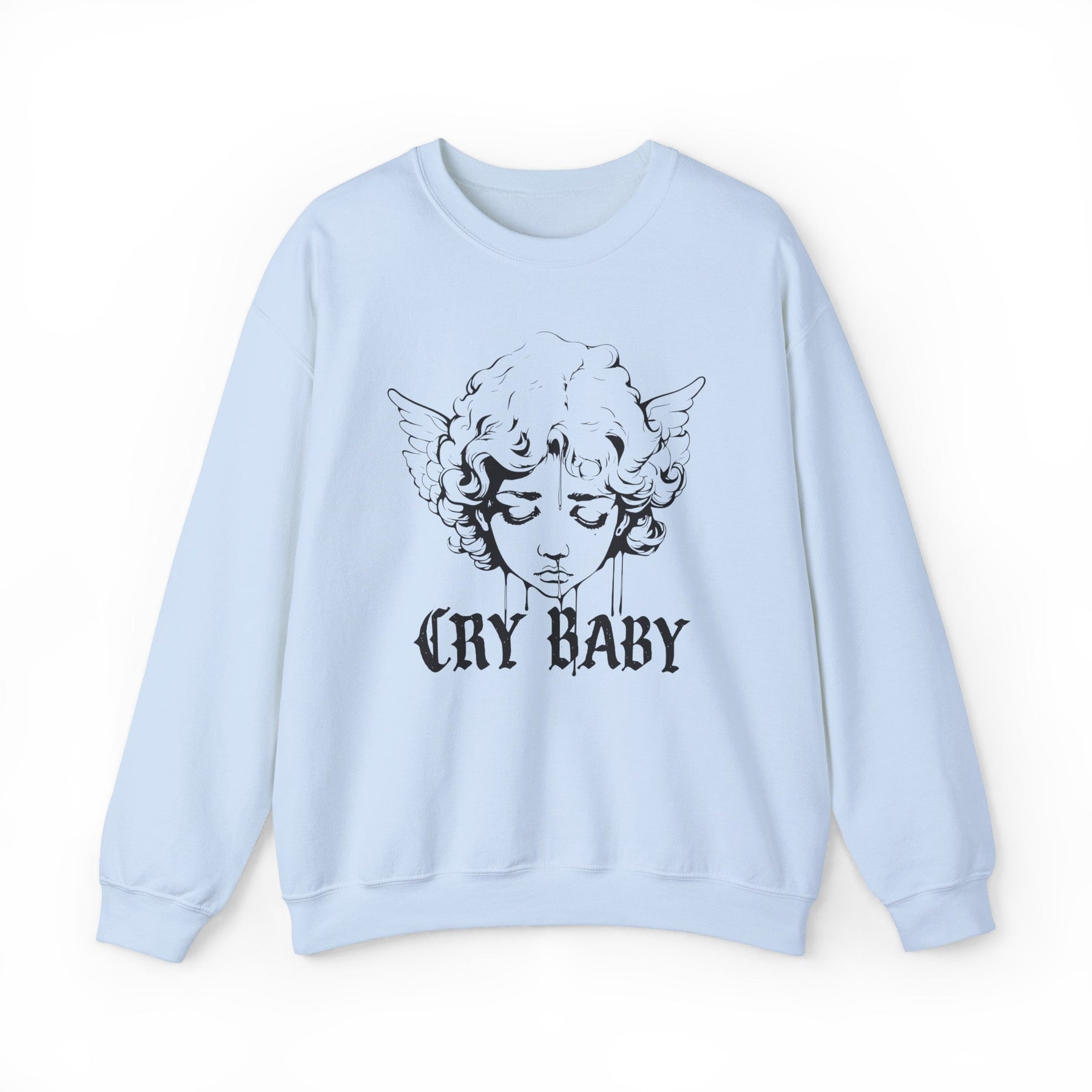Crybaby Graffiti Cherub Crew Neck Sweatshirt - Goth Cloth Co.Sweatshirt55024491274451218568