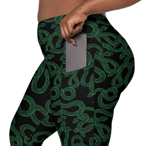 Cursed Coils Crossover Leggings with Pockets - Goth Cloth Co.4828349_14137