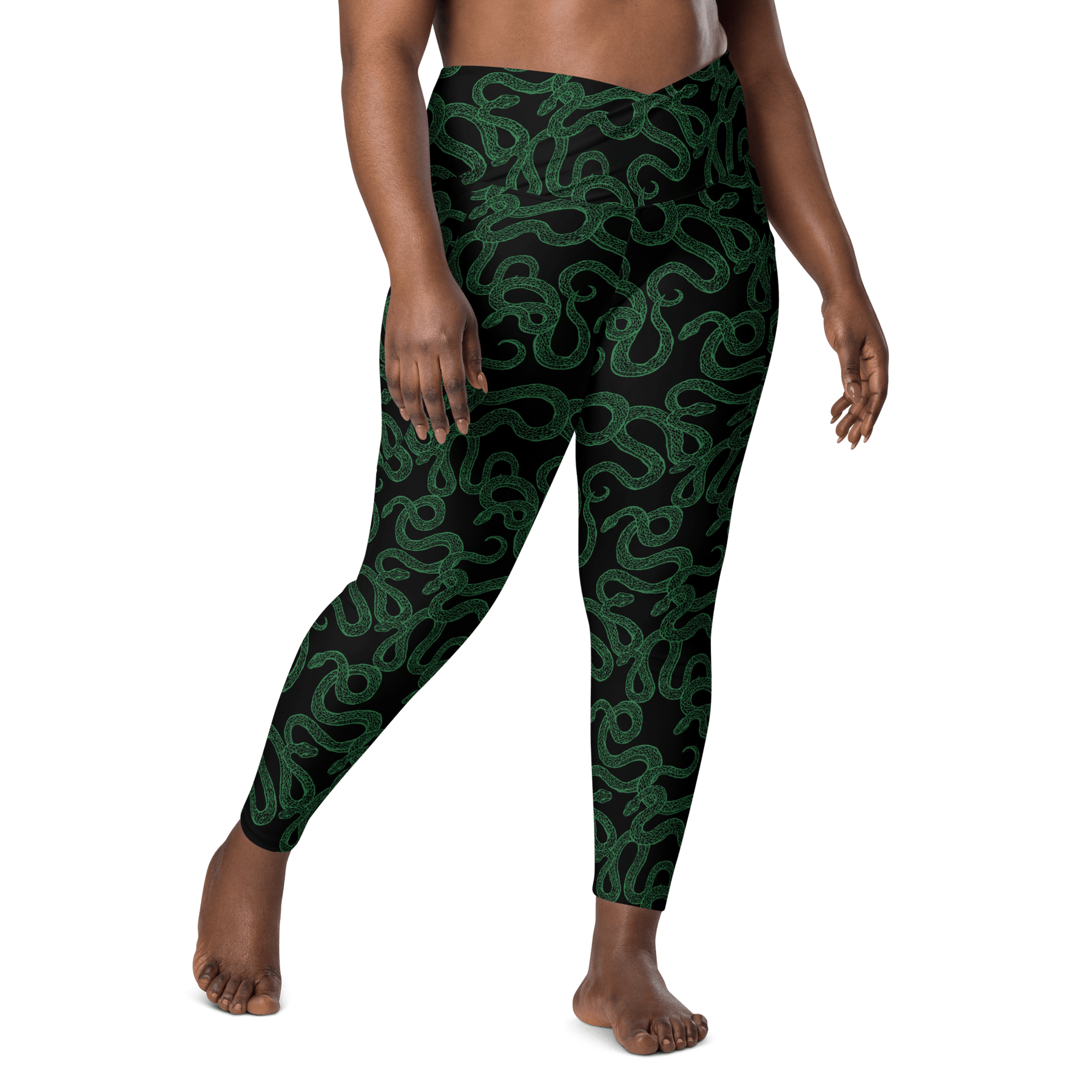 Cursed Coils Crossover Leggings with Pockets - Goth Cloth Co.4828349_14137