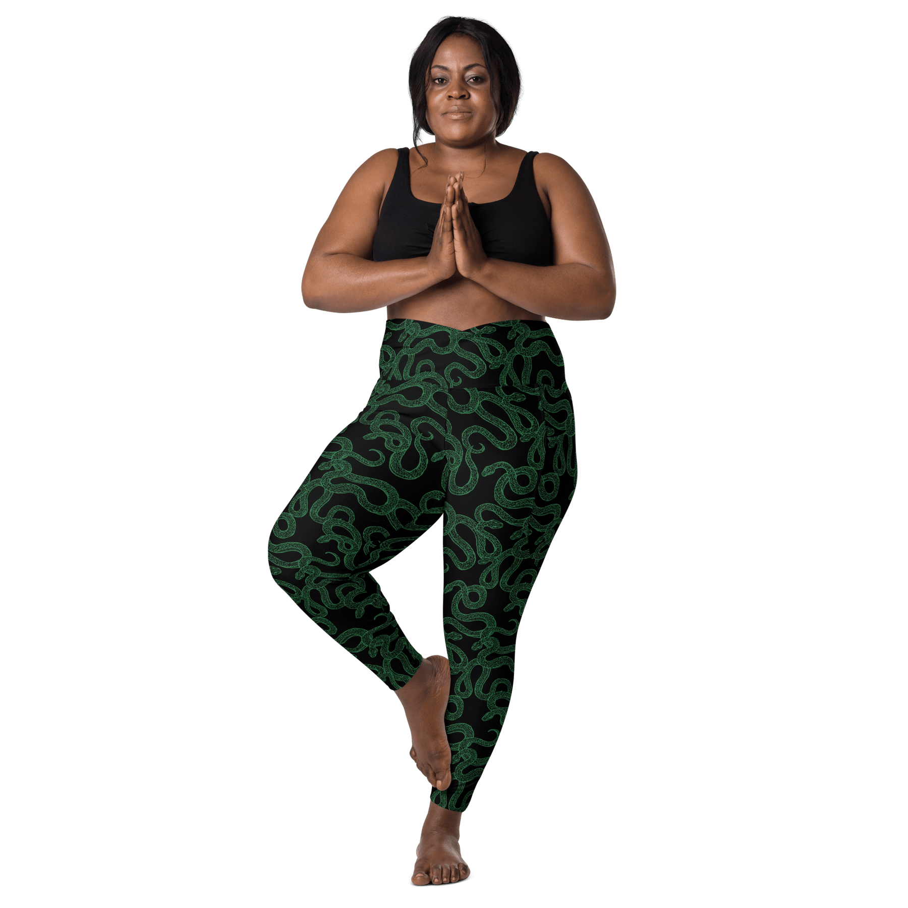 Cursed Coils Crossover Leggings with Pockets - Goth Cloth Co.4828349_14137