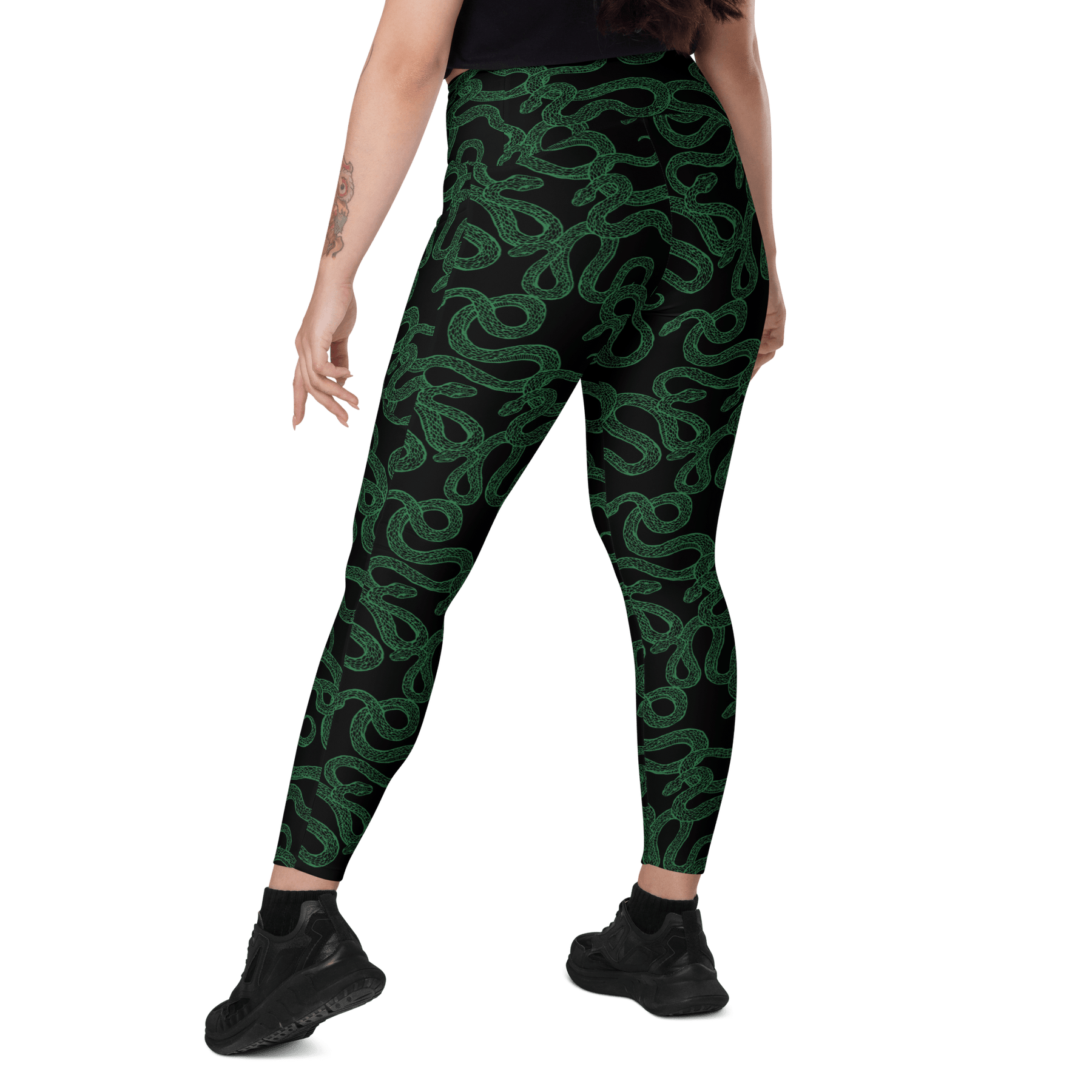 Cursed Coils Crossover Leggings with Pockets - Goth Cloth Co.4828349_14137
