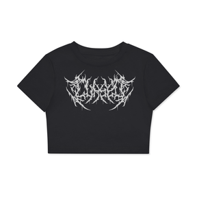 Cursed Metal Font Women's Baby Tee