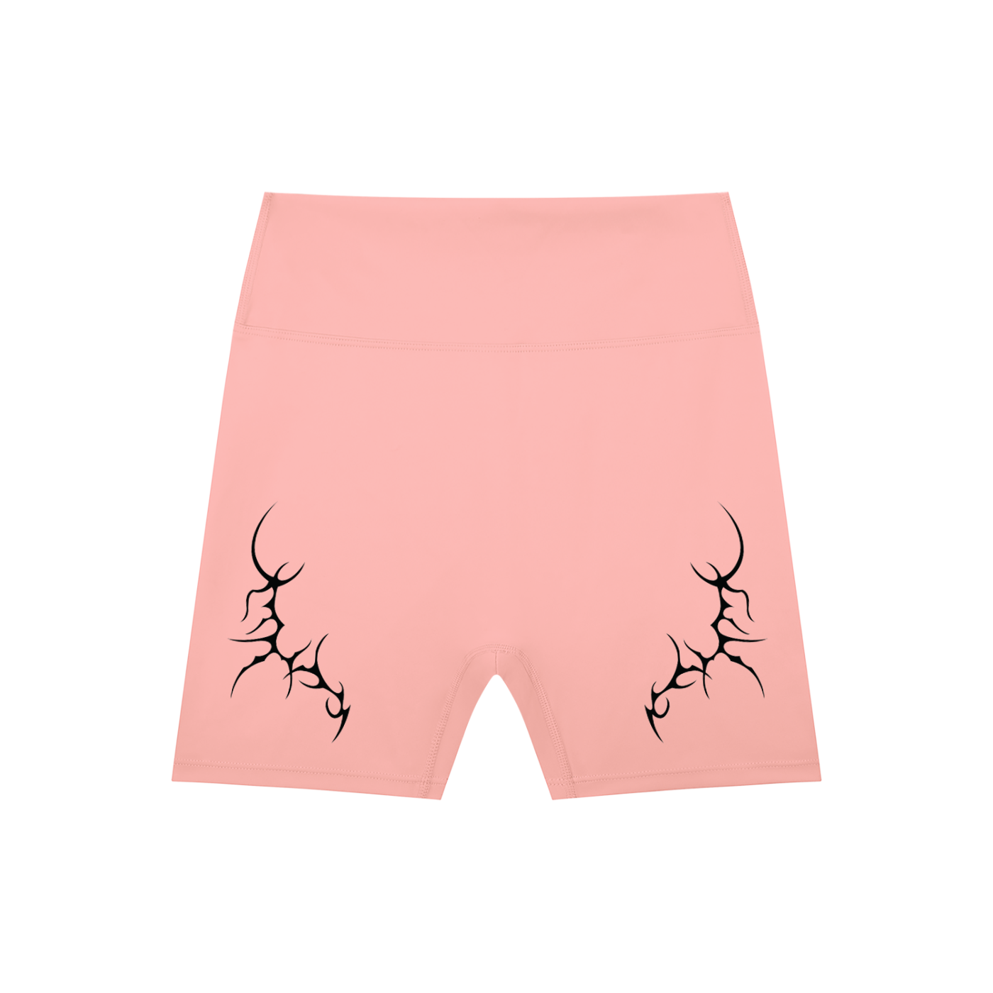 Thorned High-Waisted Scrunched Yoga Shorts