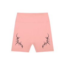 Thorned High-Waisted Scrunched Yoga Shorts