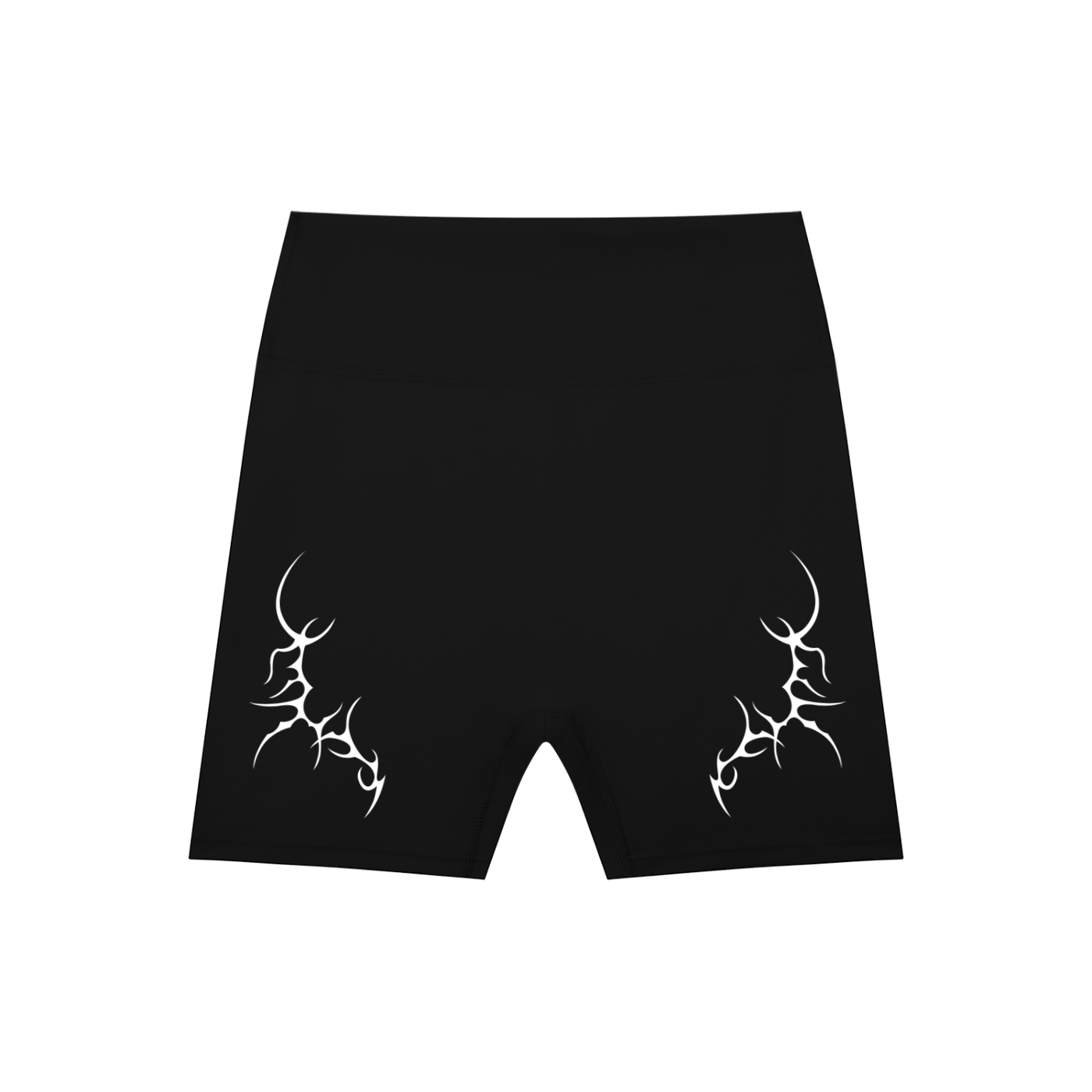 Thorned High-Waisted Scrunched Yoga Shorts
