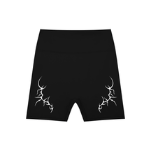 Thorned High-Waisted Scrunched Yoga Shorts