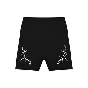 Thorned High-Waisted Scrunched Yoga Shorts