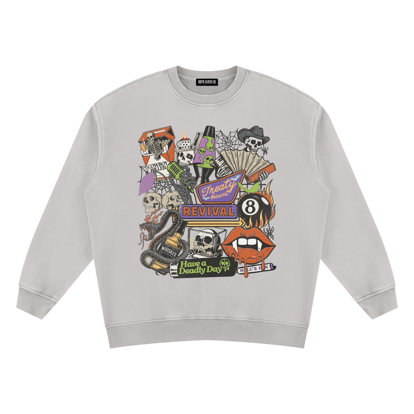 Dead Man's Revival Vintage Wash Fleece Sweatshirt