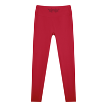 Delicate Metal Font High Waisted Ankle Leggings