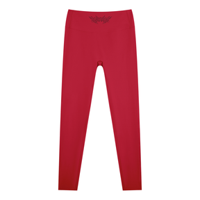 Delicate Metal Font High Waisted Ankle Leggings