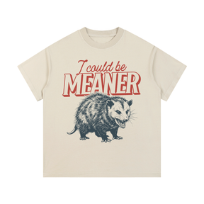 Meaner Opossum Vintage Wash Cotton T-Shirt