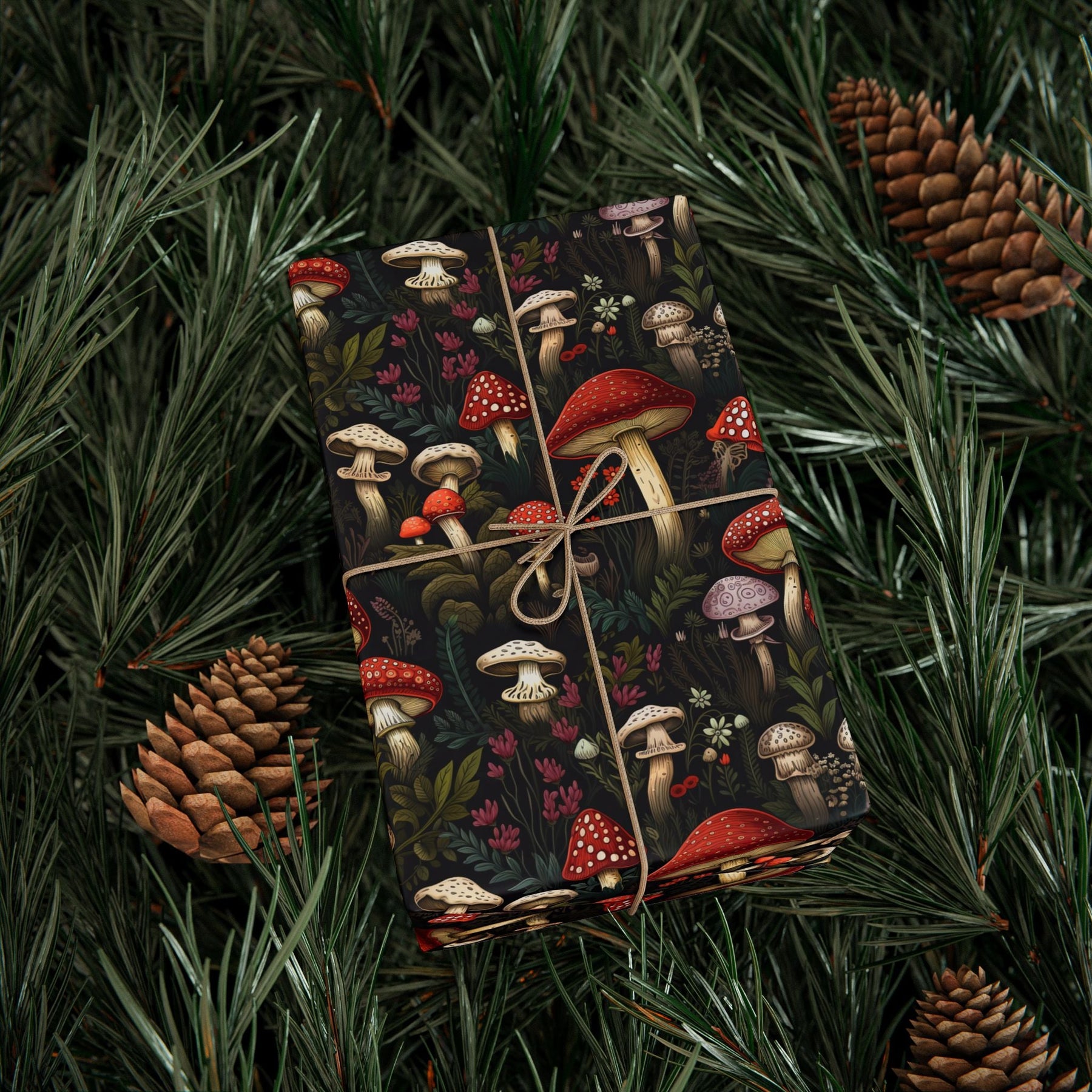 Dark Fungi Gift Wrap Paper - Goth Cloth Co.Home Decor21189841300497330009