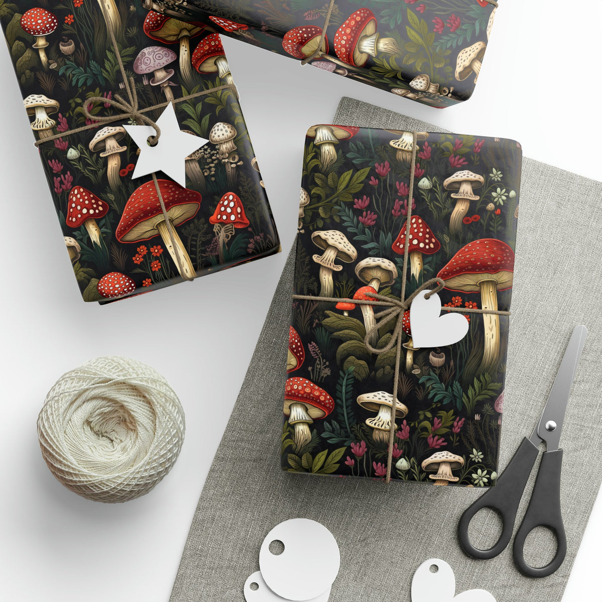 Dark Fungi Mushroom Gift Wrap - Goth Cloth Co.Home Decor18186384896042697357