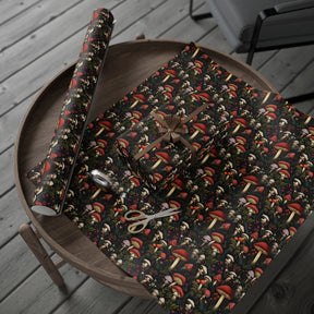 Dark Fungi Mushroom Gift Wrap - Goth Cloth Co.Home Decor21639729068367183440