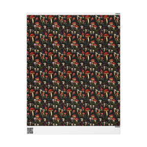 Dark Fungi Mushroom Gift Wrap - Goth Cloth Co.Home Decor21639729068367183440