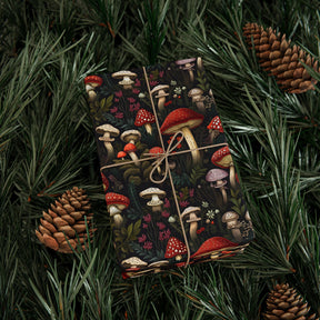 Dark Fungi Mushroom Gift Wrap - Goth Cloth Co.Home Decor21639729068367183440