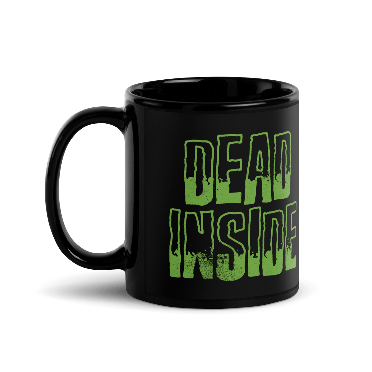 Dead Inside Black Glossy Mug - 11oz (READY TO SHIP) - Goth Cloth Co.2092344578999269800B