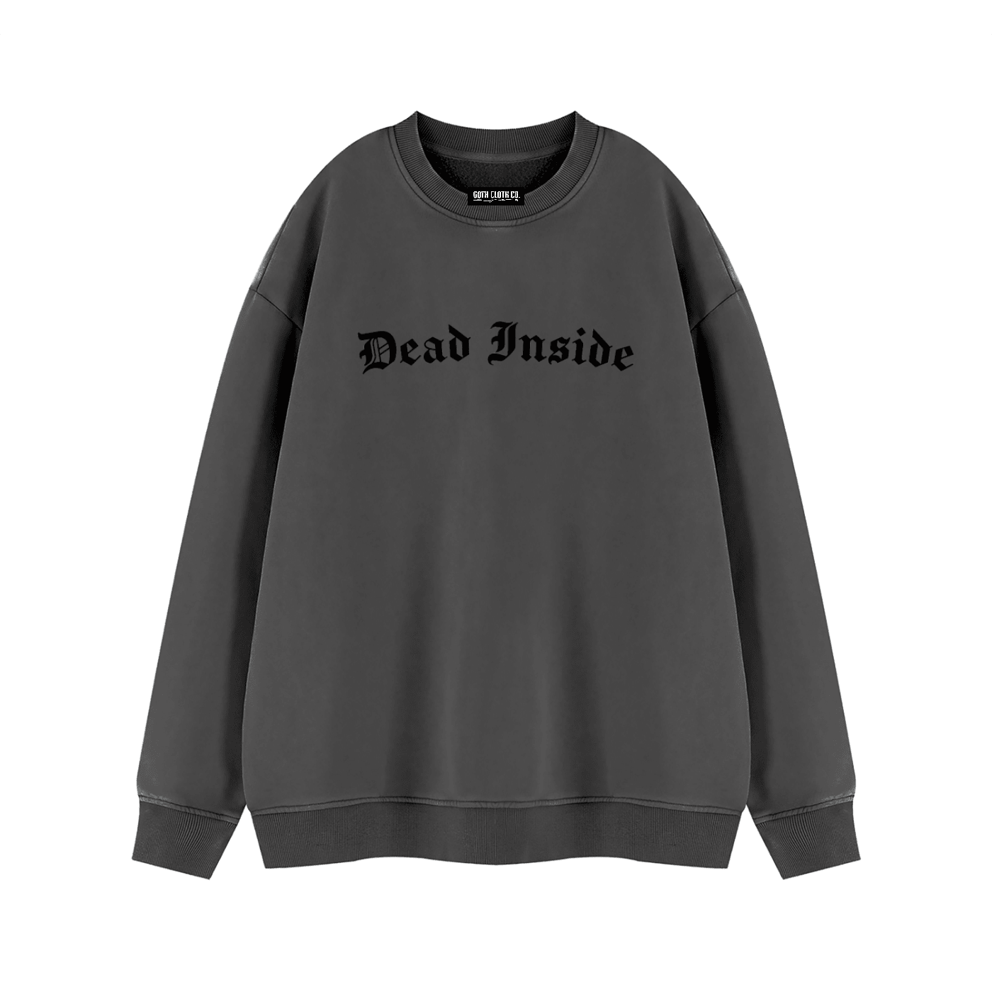Dead Inside Vintage Wash Fleece Sweatshirt - Goth Cloth Co.260916PODRA1470001