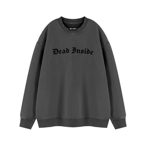 Dead Inside Vintage Wash Fleece Sweatshirt - Goth Cloth Co.260916PODRA1470001