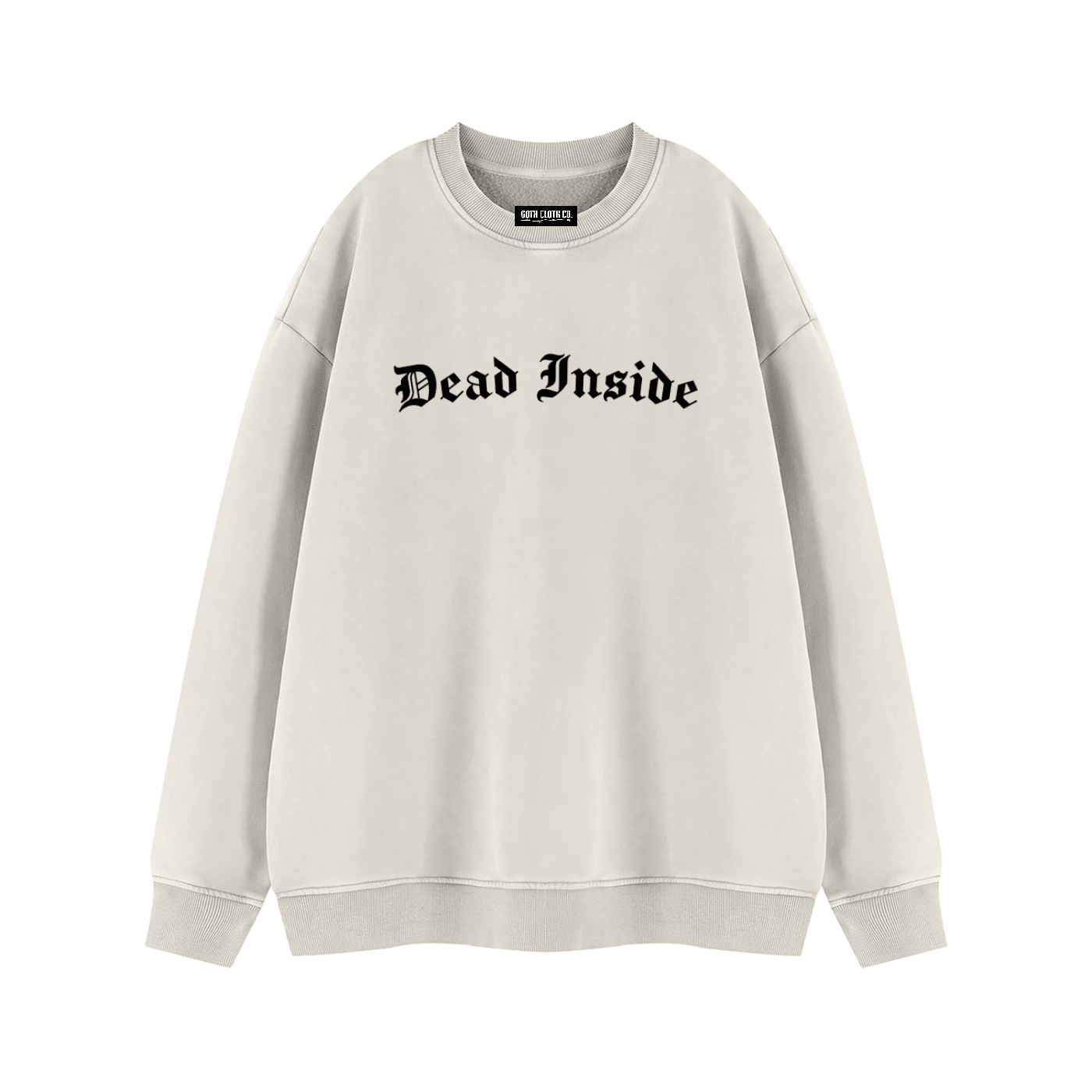 Dead Inside Vintage Wash Fleece Sweatshirt - Goth Cloth Co.260916PODRA1470006