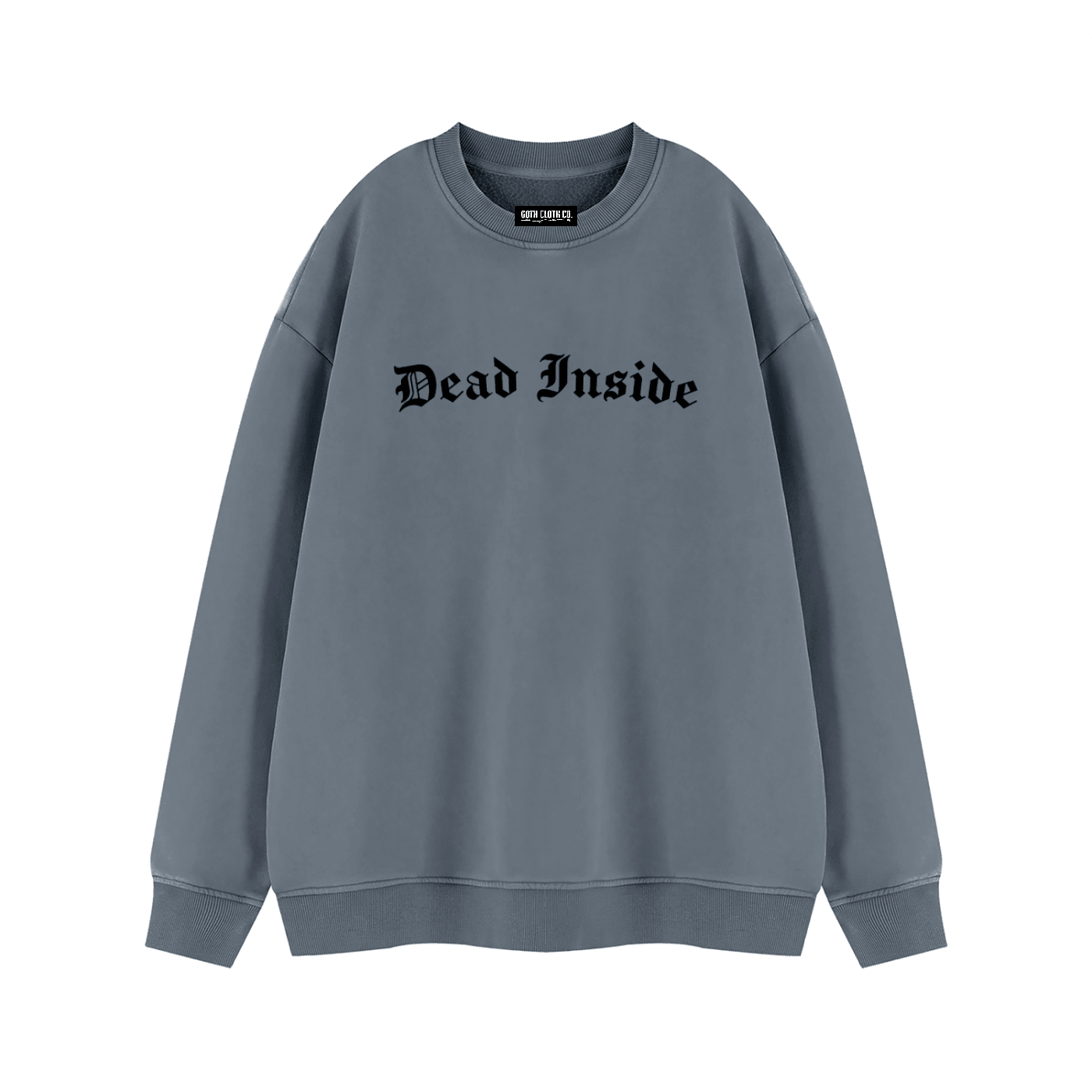 Dead Inside Vintage Wash Fleece Sweatshirt - Goth Cloth Co.260916PODRA1470031