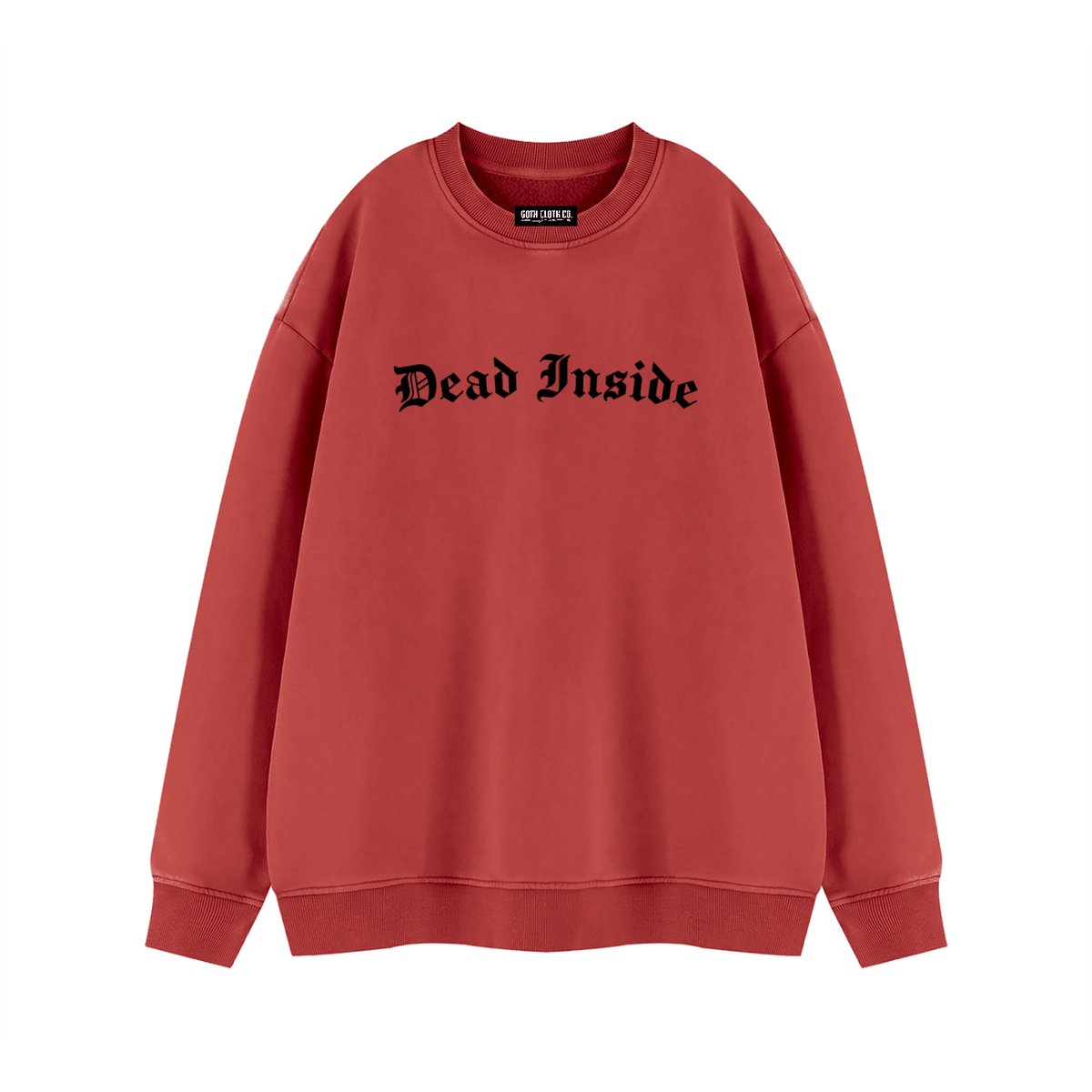 Dead Inside Vintage Wash Fleece Sweatshirt - Goth Cloth Co.260916PODRA1470036
