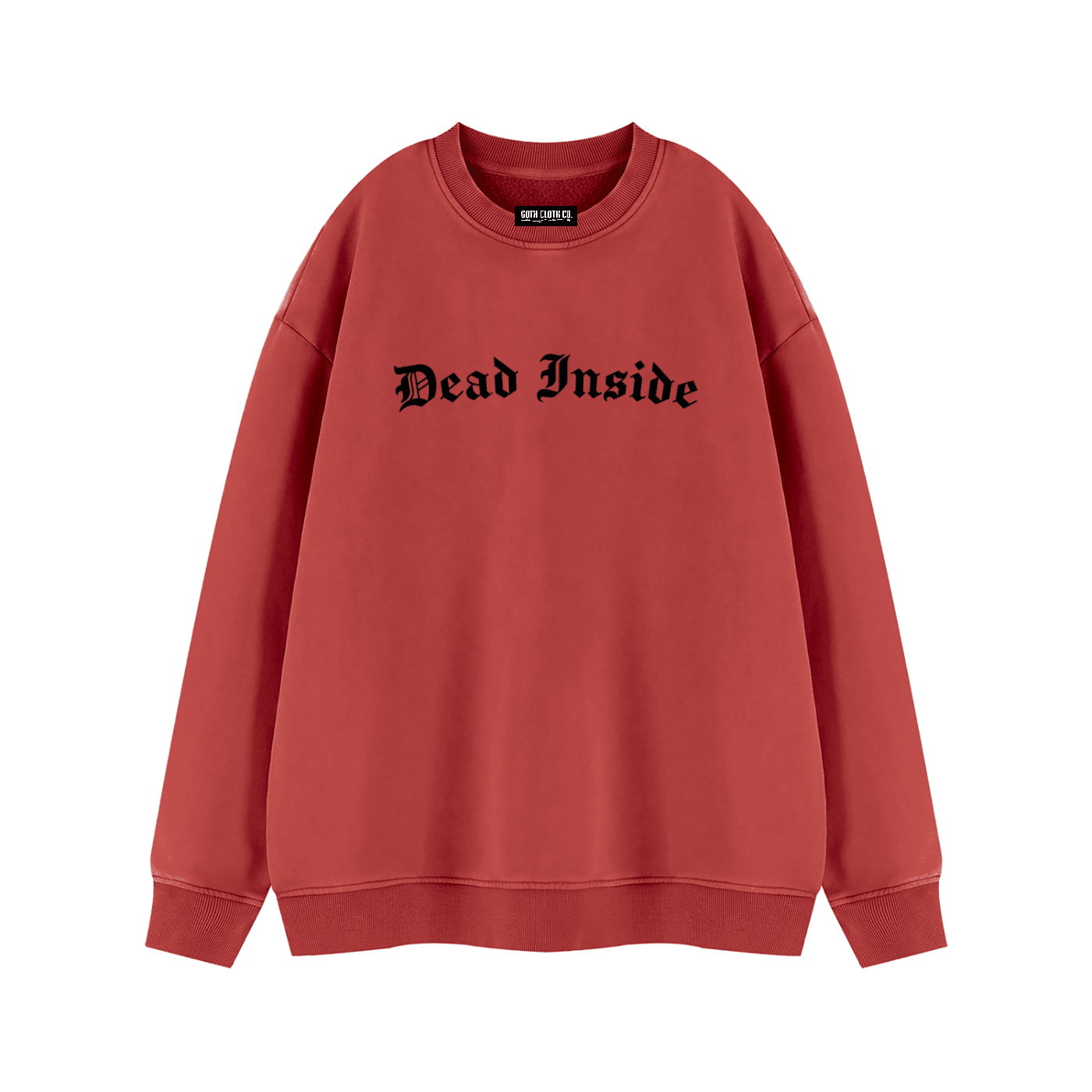 Dead Inside Vintage Wash Fleece Sweatshirt - Goth Cloth Co.260916PODRA1470036
