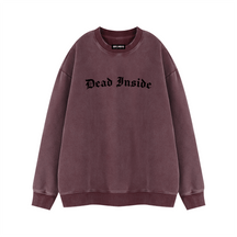 Dead Inside Vintage Wash Fleece Sweatshirt - Goth Cloth Co.260916PODRA1470041